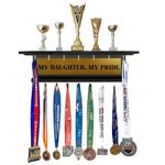 Sanvox Engineered Wood Large Medal Holder My Daughter My Pride Brown