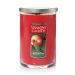 Yankee Candle Macintosh Scented Tumbler Candle with 2 Wicks Fruit Scent Wax Red Classic Large 2-Wick 22