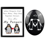 Moyel Penguin Stone Pocket Hug Cute Penguin Gifts Funny Wedding Anniversary Present for Him Or Her Birthday Gifts for Girlfriend Wife Husband Boyfriend Gift Ideas On Christmas Valentines Day