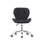 LSLIFE Office Chair Swivel Desk Chair Height Adjustable Chair Ergonomic Computer Chair Home Office Chair With Soft Padded Chrome Base 360° Rotation Modern Work Chair (Black)