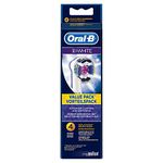 Oral-B 3D White Toothbrush Heads Pack of 4 Replacement Refills for Electric Rechargeable Toothbrush