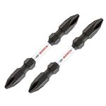 Bosch Professional Impact, Double Ended Screwdriver Bits, Type Ph2-Ph2, Length 65mm, With Black Oxide Suitable For Impact Drivers, Pack Of 2