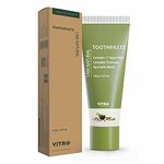 Vitro Fluoride Free Toothpaste with Meswak, Vajra danti and Neem Extract | Herbal toothpaste with extracts of 12 herbs for complete toothcare | Helps with Bad breath and Gum Problems