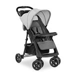 Hauck Shopper Neo 2 Pushchair, Grey - Lightweight Travel Stroller (only 7.9kg), Compact & One Hand Folding, with Raincover