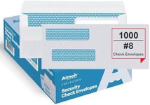 1000#8 Double Window Flip & Seal Security Envelopes - for Business Checks, QuickBooks & Quicken Checks, Size 3 5/8 x 8 11/16 Inches - Checks Fit Perfectly - Not for Invoices, 1000 Count (30108-1000)