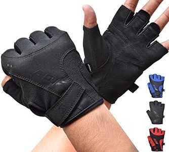 AQF Weight Lifting Gloves Ultralight Breathable Gym Gloves for Workout, Fitness, Cross Training, Bodybuilding Men Women (XL, Black)