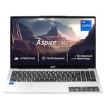 Acer Aspire Lite, Intel Core i7 12th Gen - 12650H, 16 GB RAM, 512 GB SSD, Full HD IPS 15.6"/39.62 cm, Windows 11 Home, MS Office, Pure Silver, 1.70 KG, AL15-52H, Backlit Keyboard Laptop
