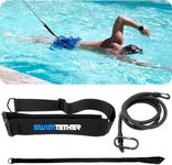 Swim Belt Tether Kit with L/XL Size Belt for Stationary Pool or Swim Spa Swimming Olympic Size Pool