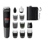 Philips 11-in-1 All-In-One Trimmer, Series 5000 Grooming Kit for Beard, Hair & Body with 11 Attachments, Including Nose Trimmer, Self-Sharpening Metal Blades, UK 3-Pin Plug - MG5730/33