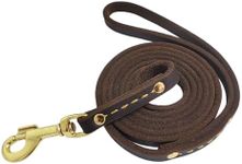 Leather Dog Leash 6 ft x 1/2 inch H