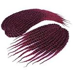 Jumbo Crochet Twist Braids Ombre Synthetic Senegalese Havana Mambo Twist Hair Extensions 12 24inch12inch^^^1b bug