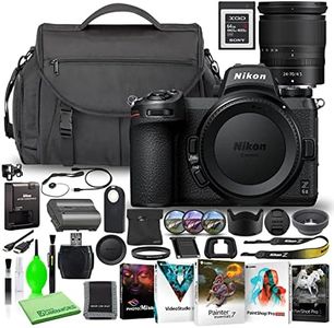 Nikon Z 6II 24.5MP Mirrorless Digital Camera with 24-70mm Lens (1663) Deluxe Bundle with Sony 64GB XQD Memory Card + Large DSLR Camera Bag + Corel Editing Software + Filter Kit