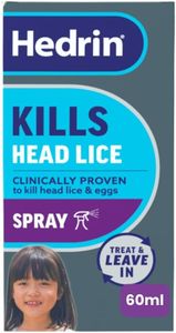 Hedrin Treat & Go Lice Treatment Spray, 60ml