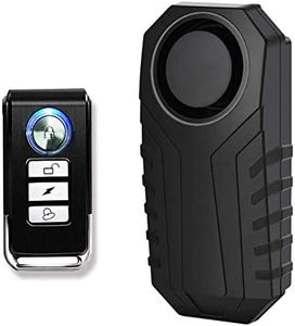 GREENCYCLE 1 Pack Bike Alarm with Remote, Anti-Theft Vibration Security Alarm for E-Bike Vehicle Bicycle Electric Tricycle, 113dB Volume and Sensitivity Adjustable, IP55 Waterproof, SOS Function