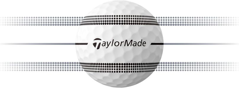 TaylorMade TP5x Stripe Golf Balls – High Visibility, 12-Pack