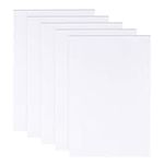 BENECREAT 5 Sheets 3mm White Foam Boards 12X8" Rectangle Foam PVC Sheet Poster Board Mount Board for Mounting, Crafts, Modelling, Art, Display, School Projects