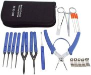 Loboo Idea Broken Key Extractor Set Home Depot Locksmith Tool Removal Hooks LockPick (14pcs, Black)