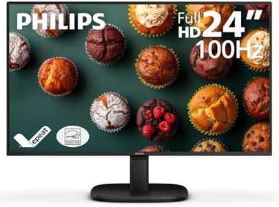 Philips 24B2N2100 24 inch FHD (1920 x 1080) 100Hz Gaming Office Monitor, Energy Star Certified, EPEAT Gold Certification, HDMI & VGA, 4 Year Advance Replacement Warranty