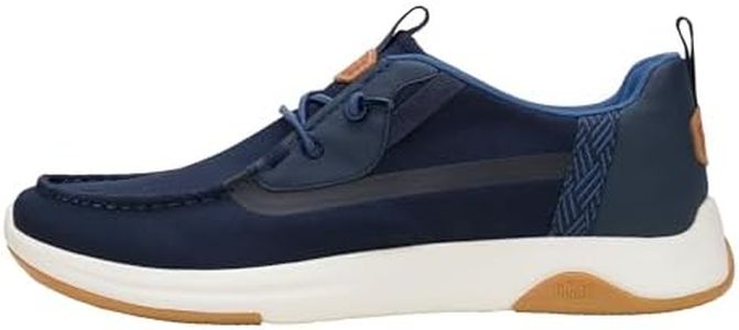 HEYDUDE Wally Drift Mesh Navy Blazer/White Size 14, Men’s Shoes, Men's Slip-on Loafers, Comfortable & Light-Weight