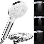 ALTON SHR20150 ABS 3-Function Chrome Finish Polished Hand Shower with 1.5 Meter Flexible Tube and Wall Hook (Silver)