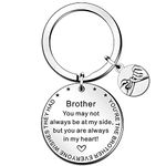 SMARGO Brother Gifts Brother Keyring from Sister Little Big Brother Christmas Thanksgiving Birthday Gifts for Brother