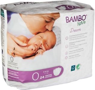 Bambo Nature Premium Baby Diapers (Sizes 0 to 6 Available), Size 0, 24 Count