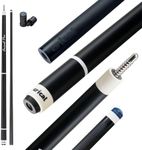 CRICAL Carbon Fiber Pool Cue Stick 58 Inch Billiard Cue Sticks Professional Low Deflection Pool Sticks with Carbon Fiber Shaft, 3/8 * 8 Pin Joint and 12.5mm Tip & Adjustable Weight (18.5-20oz)