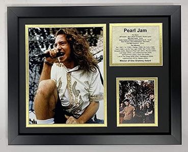 Legends Never Die Pearl Jam Collectible | Framed Photo Collage Wall Art Decor - 12"x15", Model: 16209U