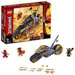 LEGO 70672 NINJAGO Cole’s Dirt Bike Ninja Motorbike with Caterpillar Tracks and 3 Minifigures, Adventure Toy for Kids