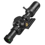 WestHunter Optics HD-S 1.2-6x24 IR PRO LPVO Riflescope - 30 mm Tube Red Green Illumination Mil-Dot Reticle 1/4 MOA Second Focal Plane Hunting Shooting Scope | Black, Picatinny Shooting Kit