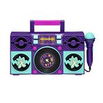 eKids Karma’s World Sing Along Boom Box Speaker with Microphone for Fans of Karma’s World Toys, Kids Karaoke Machine with Built in Music and Sound Effects