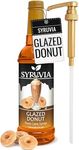 Syruvia Glazed Donut Coffee Syrup - 25.4 fl oz Premium Coffee Flavoring Syrup - Kosher Coffee Syrups, Gluten Free, No Coloring, Perfect for Drinks, Soda, Shakes, Desserts, and More With Pump