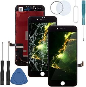 ZTR LCD Screen Fits iPhone 7 4.7 inch Display Full Complete digitizer Assembly Frame Set Front Glass (Black)