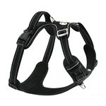 PetBright Reflective No Pull Dog Harness to Walk Pets - Easy Adjustable Design - Anti Escape, Heavy Duty Body Vest with Breathable Mesh, Weather Proof Nylon, Soft Padding (Small, Black)