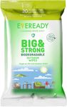 Eveready Antibacterial Outdoor Furniture Cleaning Wipes Big and Strong 3 x 20 Large Wipes Bulk Biodegradable Tough on Dirt and Grime Made In The UK