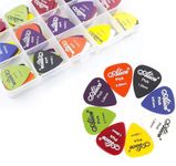 JUNRUCTH 100 PCS Guitar Picks - Premium Picks - Enhance Your Guitar Playing Vibrant Colors & Various Thicknesses for Electric, Acoustic, and Bass Guitars