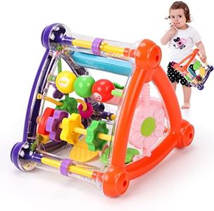 Qizebaby Baby Toys 6 to 12 Months,Busy Learners Activity Cube,8-in-1 Montessori Toys Gift Set for 12+ Months Boys & Girls，Early Learning Toys Birthday Toddler 1 2 3 Years Olds