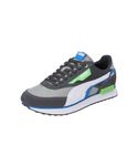 Puma Unisex-Adult Future Rider Displaced Smokey Gray-Parakeet Green Sneaker - 9 UK (38314821)