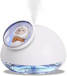 Gnanishwa Panda Shape Cool Mist Humidifier With Colorful Night Light | 160ML Capacity (White)