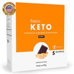 Keto Protein Bars - Box of 12 Keto Snack for Adults - Low Carb Snack - High Prot