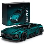 Nifeliz Valor Sports Car Building Set, Scale Model Car Gift for Adults, Authentically Detailed Build and Display Model for Home or Office Décor (3374PCS, NF10268)