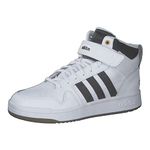 adidas Men's Postmove Mid Sneaker, Footwear White/Core Black/Matte Gold, 7 UK