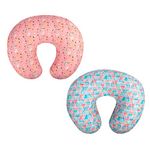 ALVABABY Nursing Pillow Cover Slipcover 100% Organic Cotton Soft and Comfortable Feathers Design Maternity Breastfeeding Newborn Infant Feeding Cushion Cover Baby 2 Pack Gift 2ZT-YX3031-CA