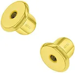 925 Sterling Silver In Season Jewelry Replacement Pair Earring Screw Backs for Girls - Yellow Gold Flashed Replacement Backs Pair - Compatible Only with In Season Jewelry Gold Flashed Earrings