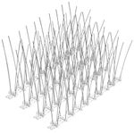 Bird Spikes, Bird Deterrent, Stainless Steel Bird Spikes Repellent Pigeon Spikes for Small Birds, Anti-Bird Fence Spikes Cover 3.4 Feet(1M) (7.38 Feet)