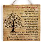 Wood Plaque for Daughter Who Lost of Mom, Mom Memories, In Memory of Mom Wood Sign, Mom Passed Away Wood, Sympathy Plaque Loss of Mom, Loss of Mother, Angel Mom Memory Remembering Wood Sign (8''x8'')