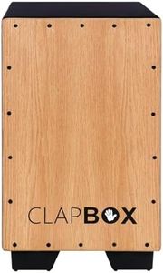 Clapbox Cajon CB11 -Black, Oak (H:50 W:30 L:30) - 3 Internal Snares