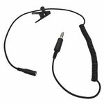 Renastar U174 U-174 Adapter U Plug to 3.5mm GA Headset Airplane General Aviation Headphone Coil Extension Cable(7.0mm Male Jack,3.5mm Female Socket,Military Wiring,Wired,Black)