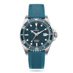 BODERRY Original Japanese Automatic Dive Watches for Men,Titanium Case with Sapphire Crystal -100M Waterproof Mens Mechanical Wrist Watches with Swiss Super Luminova & Screw Down Crown, Blue, Outdoor