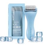 PLANTIFIQUE Facial Ice Roller - Puffiness Cryotherapy Skin Care Massage Tool - Stainless Steel Roller for Men & Women - Metal Massager for Face, Eyes and Body